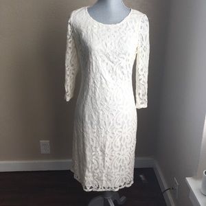 White lace dress